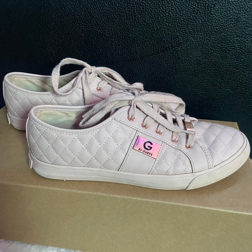Blush Pink 'G by Guess GGoadie2-T' Casual Sneakers with Rose Gold Detailing
